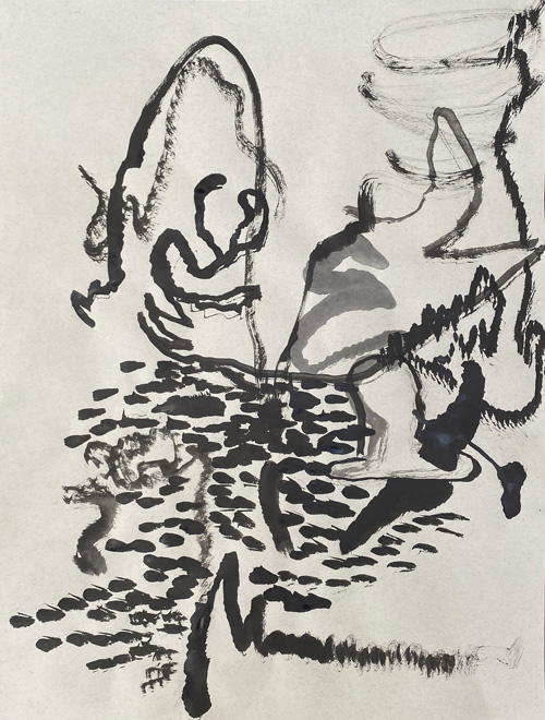 Sumi 6, 2021, Sumi ink on paper